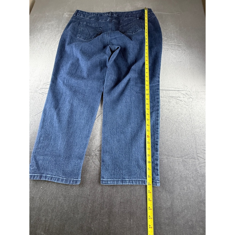 Just My Size JMS Stretch Classic Denim Jeans 24W Short Wells Wash Blue JM163S - Picture 6 of 9
